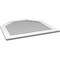 Ekena Millwork Octagonal Top Surface Mount PVC Gable Vent w/ 3-1/2"W x 1"P Standard Frame, 36"W x 34"H GVPOT36X3401SN - alternate 4